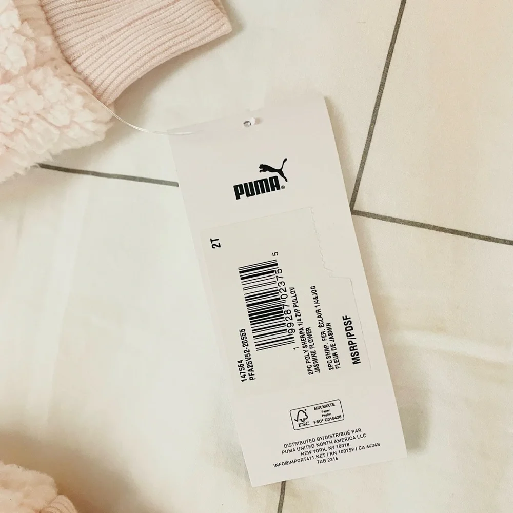 Puma Toddler Girl Fleece 2 Piece Set - Picture 3 of 5